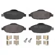 Jeu de 4 plaquettes de frein avant MEYLE [025 246 6017]