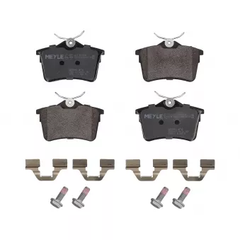 Jeu de 4 plaquettes de frein arrière MEYLE OEM 425415
