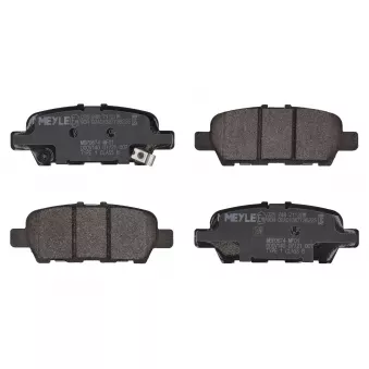 Jeu de 4 plaquettes de frein arrière MEYLE OEM D4M609N00B