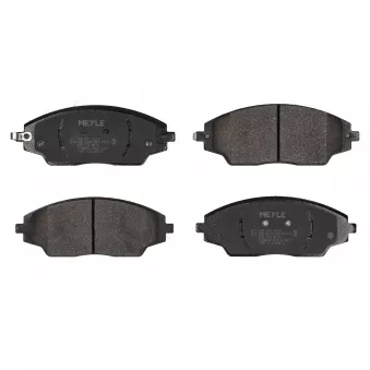 MEYLE 025 257 2218 - Jeu de 4 plaquettes de frein avant