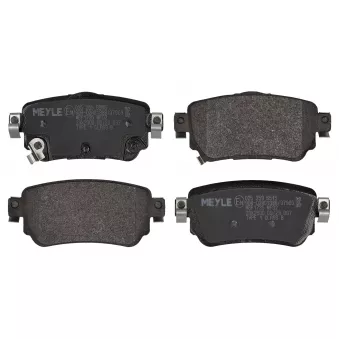 Jeu de 4 plaquettes de frein arrière MEYLE OEM D40605SA0A