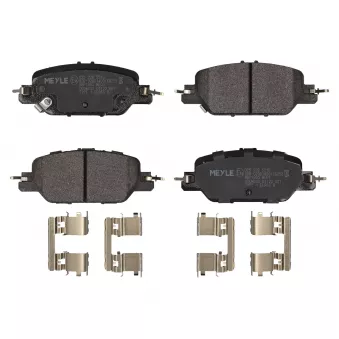 Jeu de 4 plaquettes de frein arrière MEYLE OEM 43022TLAA11