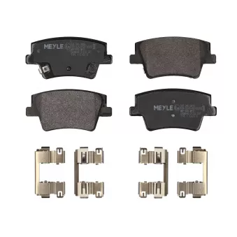 Jeu de 4 plaquettes de frein arrière MEYLE 025 240 0016 pour HYUNDAI SANTA FÉ 2.0 CRDi - 150cv