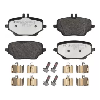 Jeu de 4 plaquettes de frein arrière MEYLE 025 262 1519/PD pour MERCEDES-BENZ GLE GLE 350 d 4-matic - 272cv