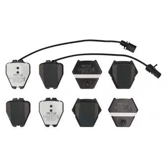 Jeu de 4 plaquettes de frein avant MEYLE OEM 4B0698151S