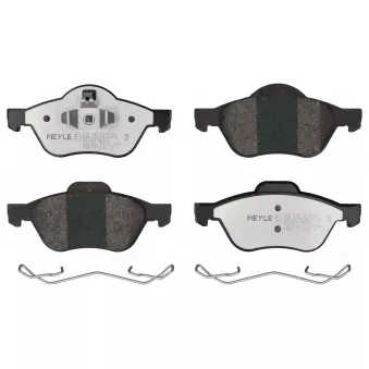 Jeu de 4 plaquettes de frein avant MEYLE OEM 410601237r