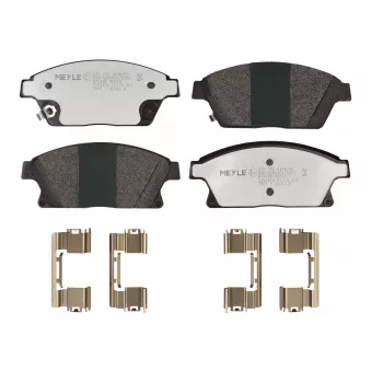 Jeu de 4 plaquettes de frein avant MEYLE OEM 1605263