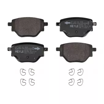Jeu de 4 plaquettes de frein avant MEYLE 025 261 9518 pour CITROEN C4 1.2 PureTech 130 - 130cv