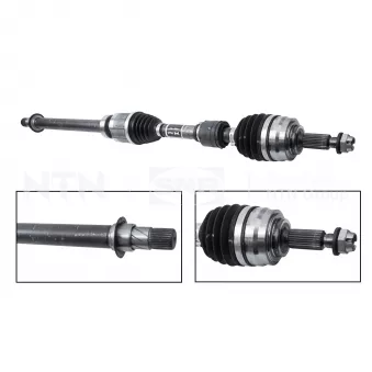 Arbre de transmission SNR DK55.284 pour TOYOTA COROLLA 1.3 TCe 130 - 131cv