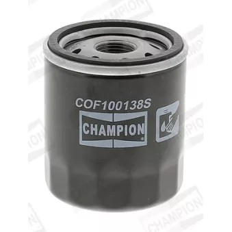 Filtre à huile CHAMPION COF100138S pour OPEL CORSA 1,8 Hybrid - 122cv