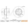 Jeu de 2 disques de frein avant Dr!ve+ [DBD0180C]