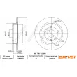 Jeu de 2 disques de frein avant Dr!ve+ [DBD0307C]