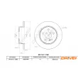 Dr!ve+ DBD1389C - Jeu de 2 disques de frein avant