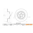 Jeu de 2 disques de frein avant Dr!ve+ [DBD1390C]