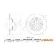 Dr!ve+ DBD1633C - Jeu de 2 disques de frein avant