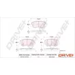 Dr!ve+ DP1010.10.0100 - Jeu de 4 plaquettes de frein avant