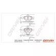 Dr!ve+ DP1010.10.0154 - Jeu de 4 plaquettes de frein avant