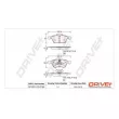 Dr!ve+ DP1010.10.0156 - Jeu de 4 plaquettes de frein avant