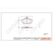 Dr!ve+ DP1010.10.0171 - Jeu de 4 plaquettes de frein avant