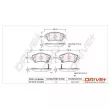 Dr!ve+ DP1010.10.0204 - Jeu de 4 plaquettes de frein avant