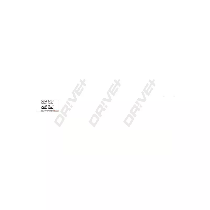 Jeu de 4 plaquettes de frein avant Dr!ve+ DP1010.10.0221 - Visuel 2