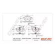 Dr!ve+ DP1010.10.0274 - Jeu de 4 plaquettes de frein avant