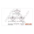 Dr!ve+ DP1010.10.0368 - Jeu de 4 plaquettes de frein avant