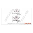 Dr!ve+ DP1010.10.0766 - Jeu de 4 plaquettes de frein avant