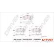 Dr!ve+ DP1010.10.0778 - Jeu de 4 plaquettes de frein avant
