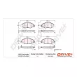 Dr!ve+ DP1010.10.0835 - Jeu de 4 plaquettes de frein avant