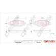 Dr!ve+ DP1010.10.0846 - Jeu de 4 plaquettes de frein avant
