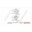 Dr!ve+ DP1010.10.0867 - Jeu de 4 plaquettes de frein avant