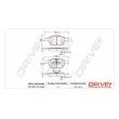 Dr!ve+ DP1010.10.0868 - Jeu de 4 plaquettes de frein avant