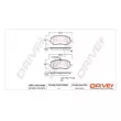 Dr!ve+ DP1010.10.0879 - Jeu de 4 plaquettes de frein avant