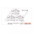 Dr!ve+ DP1010.10.0934 - Jeu de 4 plaquettes de frein avant