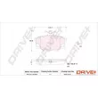 Dr!ve+ DP1010.10.0935 - Jeu de 4 plaquettes de frein avant
