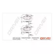 Dr!ve+ DP1010.10.0980 - Jeu de 4 plaquettes de frein avant