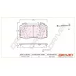 Dr!ve+ DP1010.10.1052 - Jeu de 4 plaquettes de frein avant
