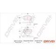 Dr!ve+ DP1010.10.1087 - Jeu de 4 plaquettes de frein avant