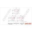 Dr!ve+ DP1010.10.1092 - Jeu de 4 plaquettes de frein avant