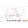 Dr!ve+ DP1010.10.1116 - Jeu de 4 plaquettes de frein avant
