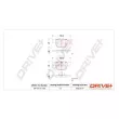 Dr!ve+ DP1010.10.1222 - Jeu de 4 plaquettes de frein avant