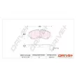 Dr!ve+ DP1010.10.1226 - Jeu de 4 plaquettes de frein avant