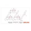 Dr!ve+ DP1010.10.1252 - Jeu de 4 plaquettes de frein avant