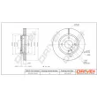 Dr!ve+ DP1010.11.0620 - Jeu de 2 disques de frein avant