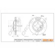 Dr!ve+ DP1010.11.0791 - Jeu de 2 disques de frein avant