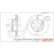 Dr!ve+ DP1010.11.1386 - Jeu de 2 disques de frein avant