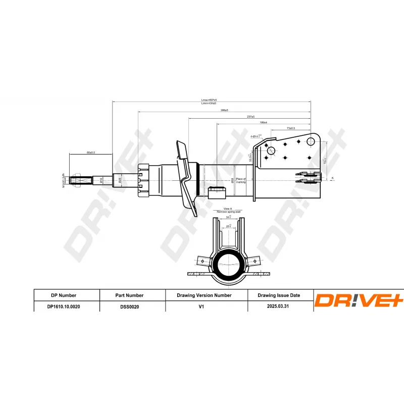 Jeu de 2 amortisseurs avant Dr!ve+ DP1610.10.0020 - Visuel 1