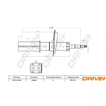 Jeu de 2 amortisseurs avant Dr!ve+ OEM 1334894080