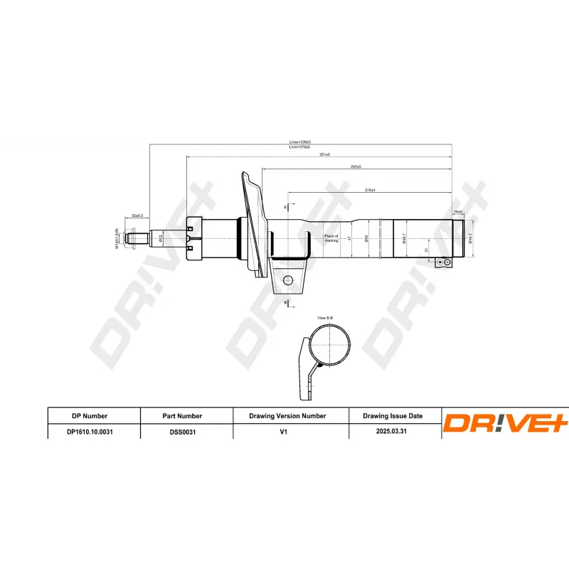 Jeu de 2 amortisseurs avant Dr!ve+ DP1610.10.0031 - Visuel 2